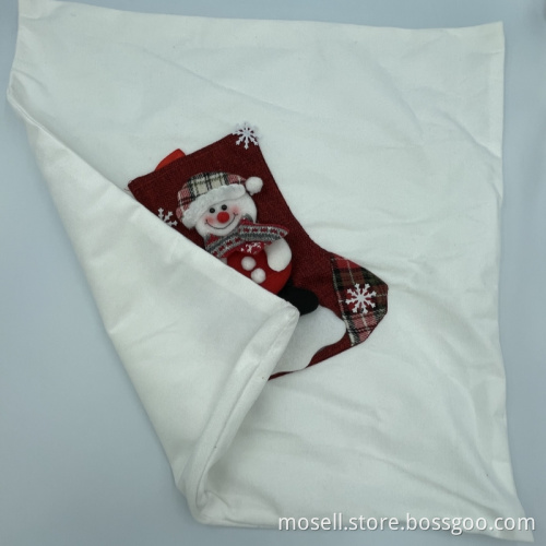 Simple Cartoon Pattern Christmas Decoration Backrest Cover